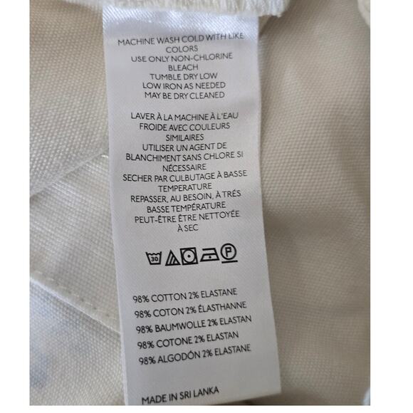 PILCRO By Anthropologie High Rise Painter Button Fly Paisley Womens Pants 31 - Picture 7 of 7